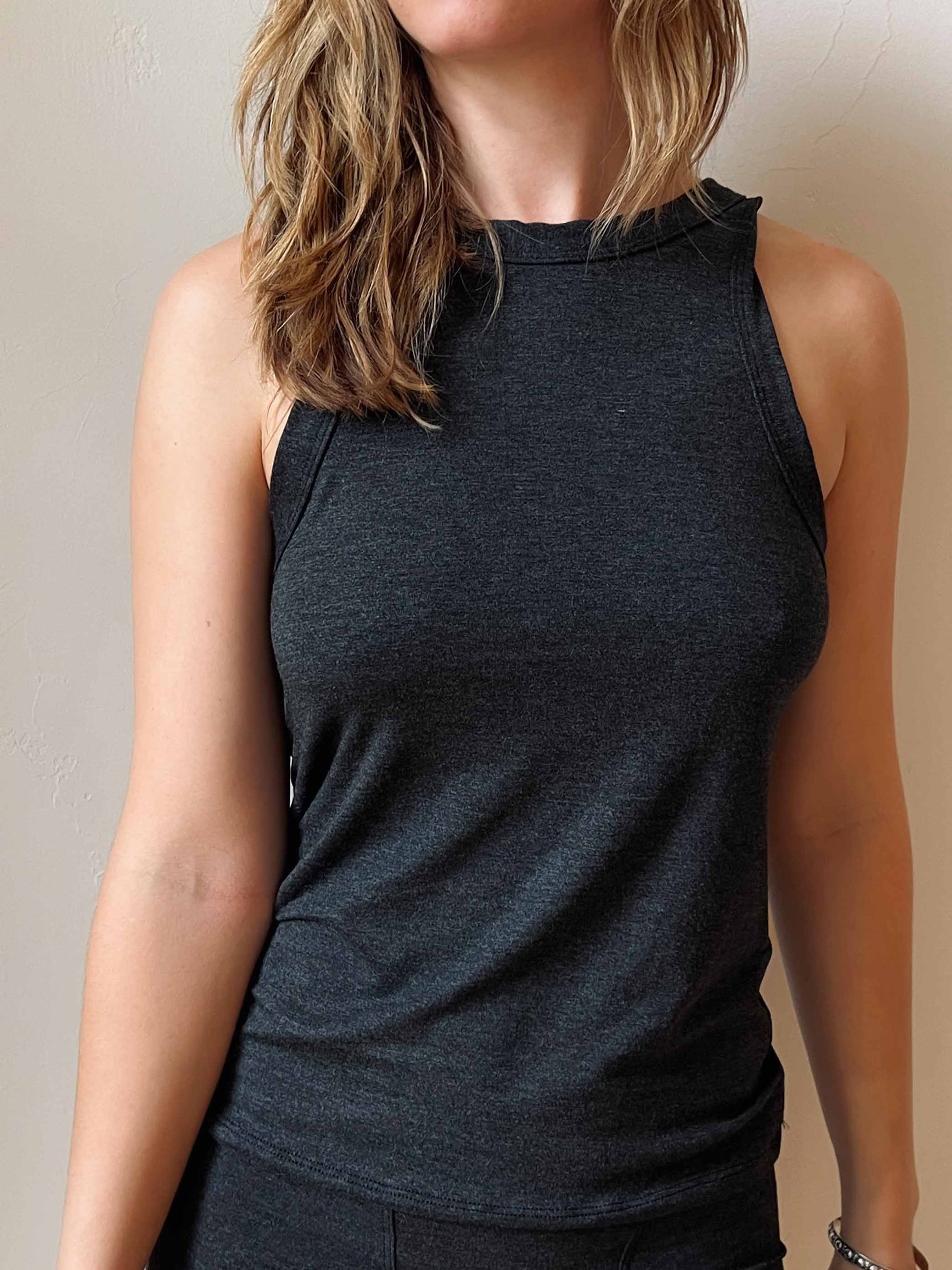 Charcoal High Neck Tank