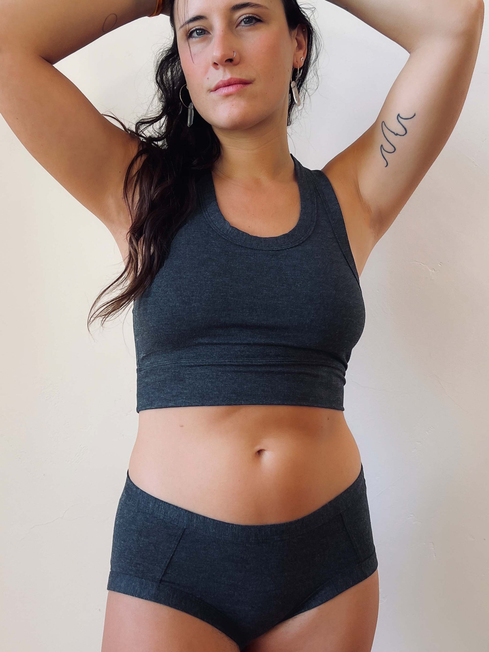 Charcoal Racerback Bralette