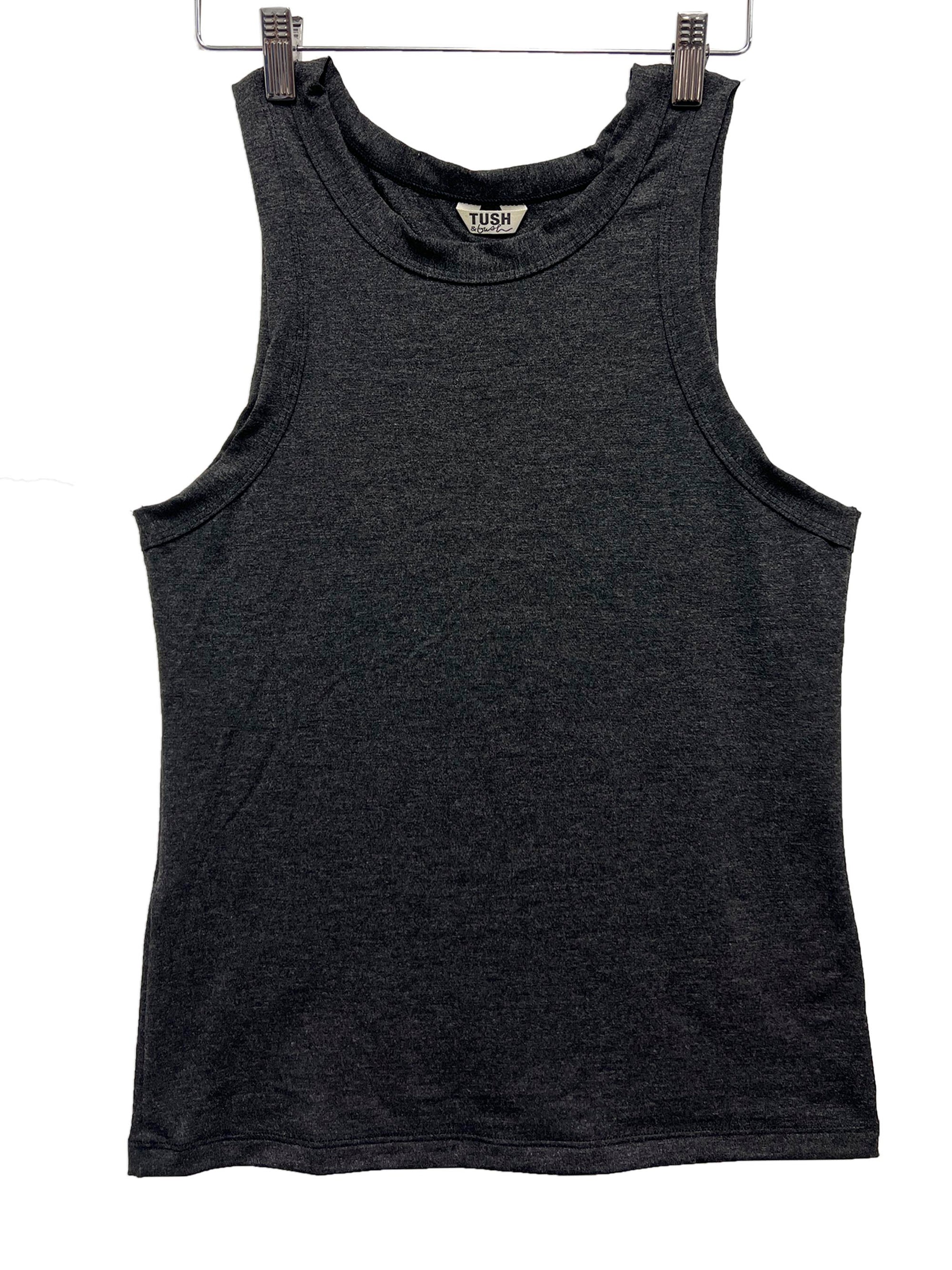 Charcoal High Neck Tank