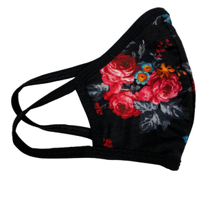 bamboo viscose mask floral 